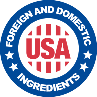 Made with globally sourced ingredients seal