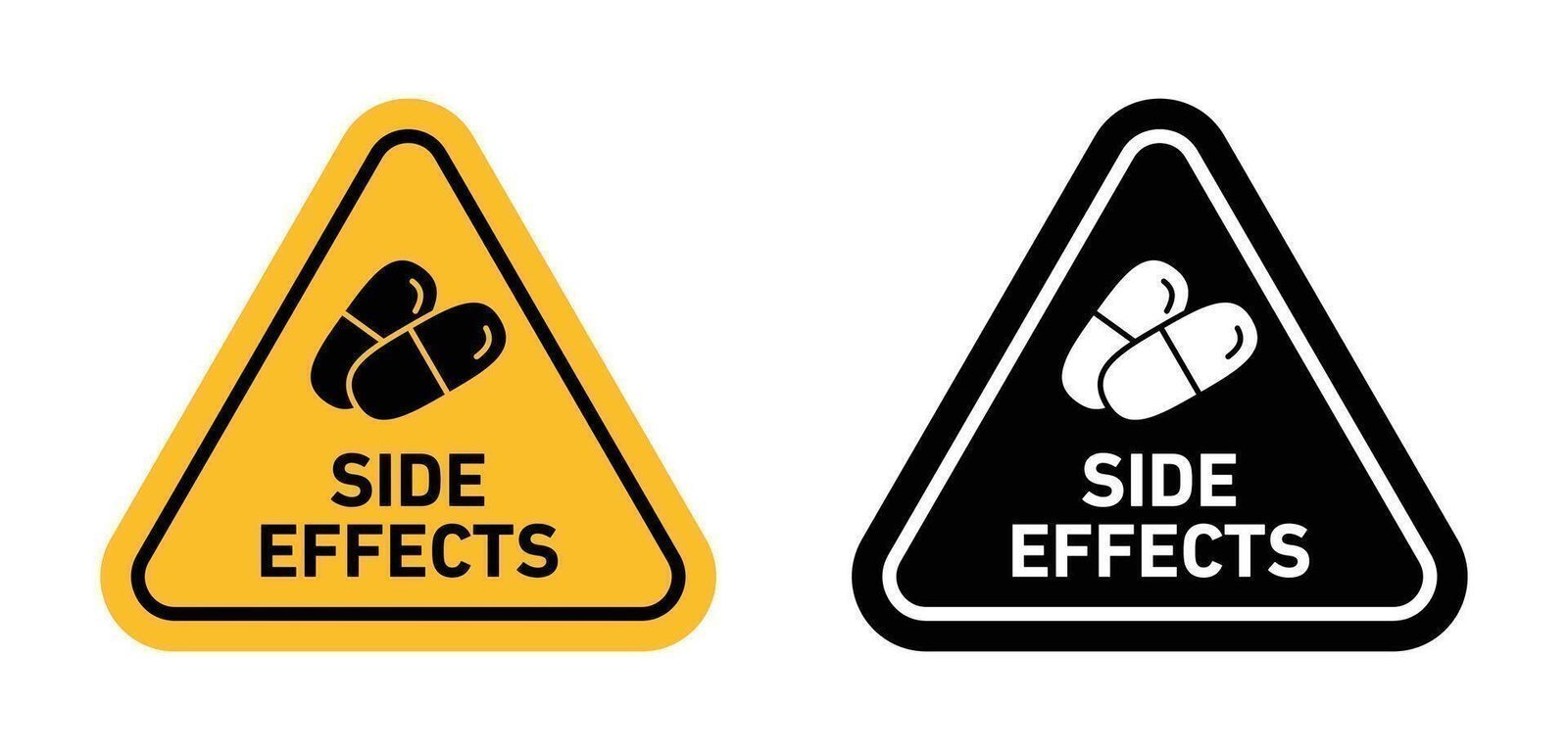 Side effects warning sign
